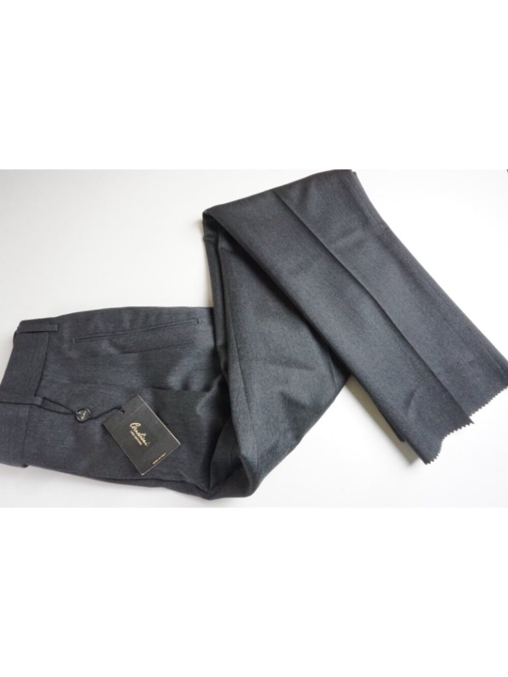 Corneliani Master Gray 100% Wool Mens Dress Pants Sz 48 EU BRAND NEW - Picture 4 of 7